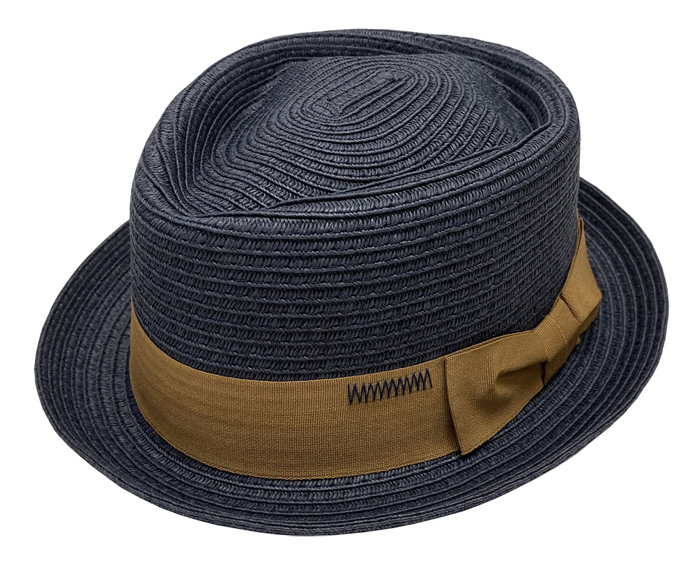 Harper Paper Braid Diamond Crown Fedora - Contemporary & Linwood Summer Clearance